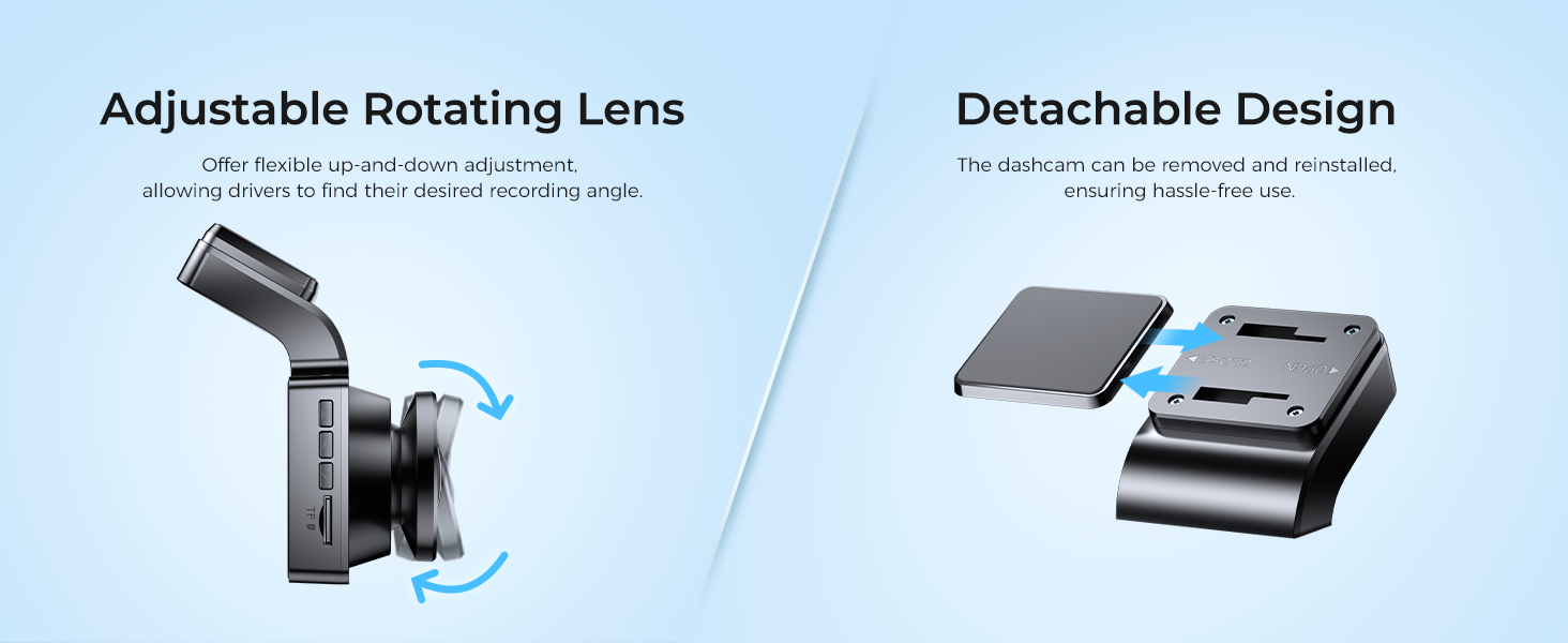 AZDome M63 Lite True 4K Wifi dashcam