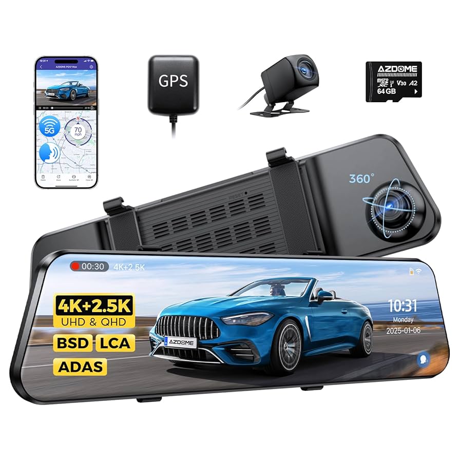 AZDome PG17 Max 4K 2 CH Wifi GPS 64GB dashcam