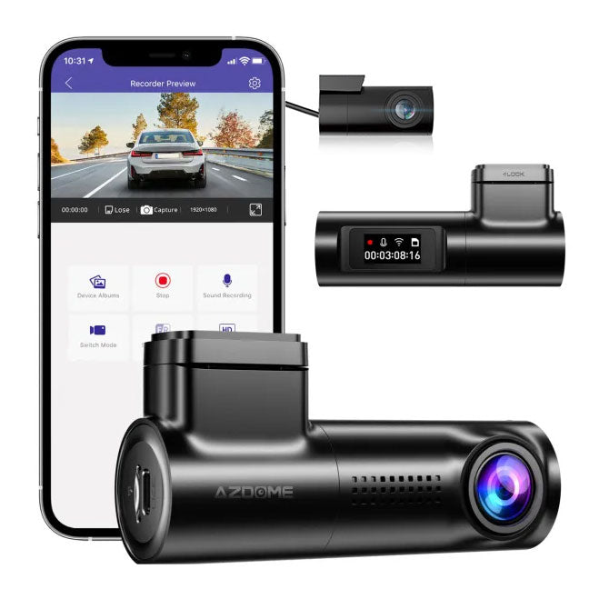 AZDome M330 Max 2CH 4K Wifi GPS dashcam