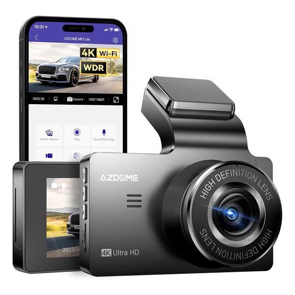 AZDome M63 Lite True 4K 64gb Wifi dashcam