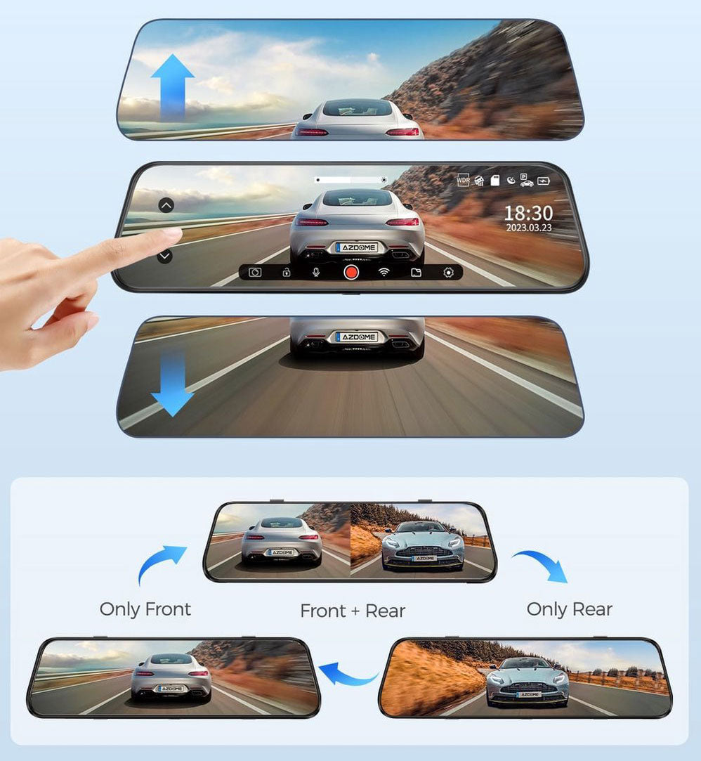 AZDome PG17 Max 4K 2CH Wifi GPS 64gb dashcam