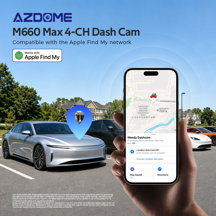 AZDome M660 Max 4CH 128gb 4K Wifi GPS 360 graden dashcam
