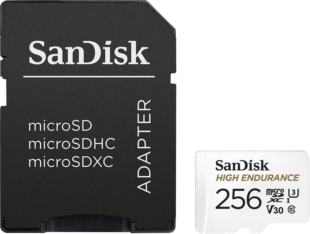 <tc>SanDisk 256 GB High Endurance U3 V30 microSD-Karte</tc>